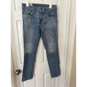 Men's Hollister button butterfly jeans 32/30 distressed
